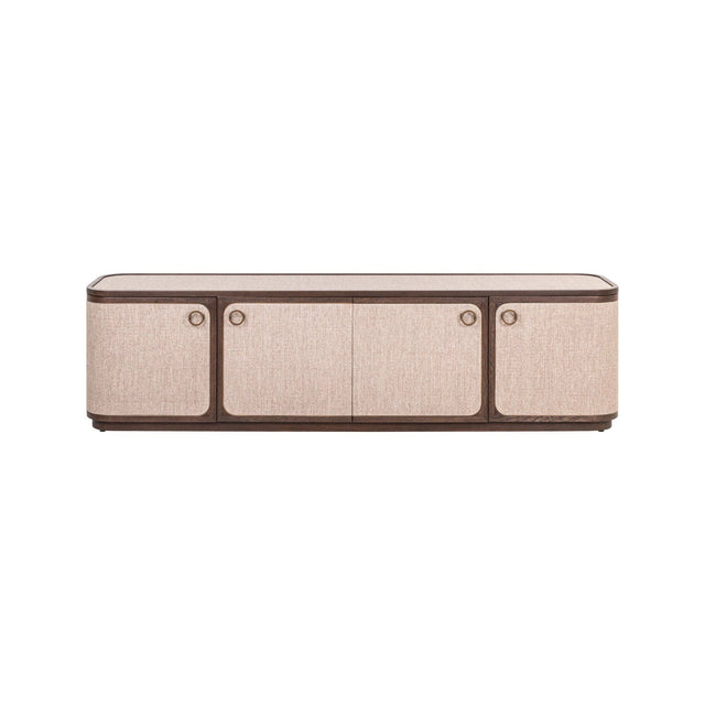 TV-Schrank Willox 4-Türer aus Eiche in beige, 190x40x50 cm von Richmond Interiors – Produktbild 2