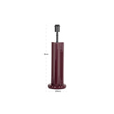 Tischlampe Alina in burgundy aus Aluminium und Eisen, 16x16x55 cm von Richmond Interiors – Produktbild 2