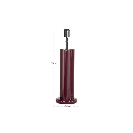 Tischlampe Alina in burgundy aus Aluminium und Eisen, 16x16x55 cm von Richmond Interiors – Produktbild 2