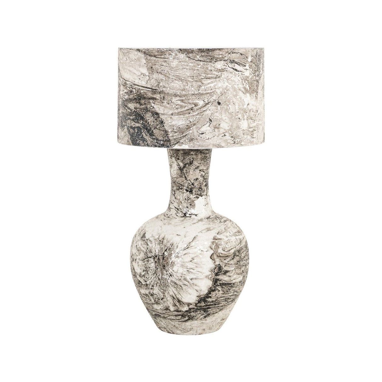 Tischlampe Cecile in schwarz/weiß aus Eisen von Richmond Interiors – Produktbild 1