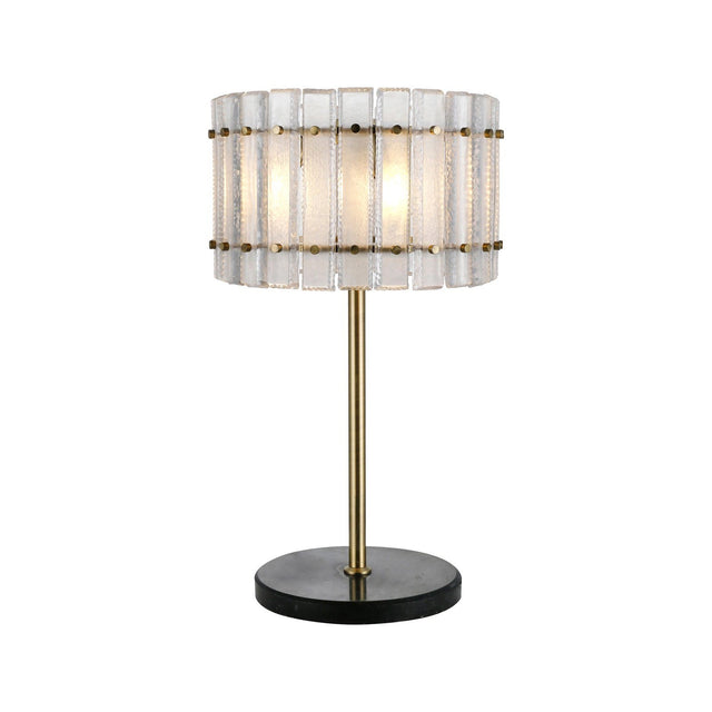 Tischlampe Felina in kupfer aus Marmor und Glas, 45x45x80 cm von Richmond Interiors – Produktbild 1