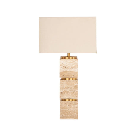 Tischlampe Jaella in beige aus Eisen, 38x38x71 cm von Richmond Interiors – Produktbild 1