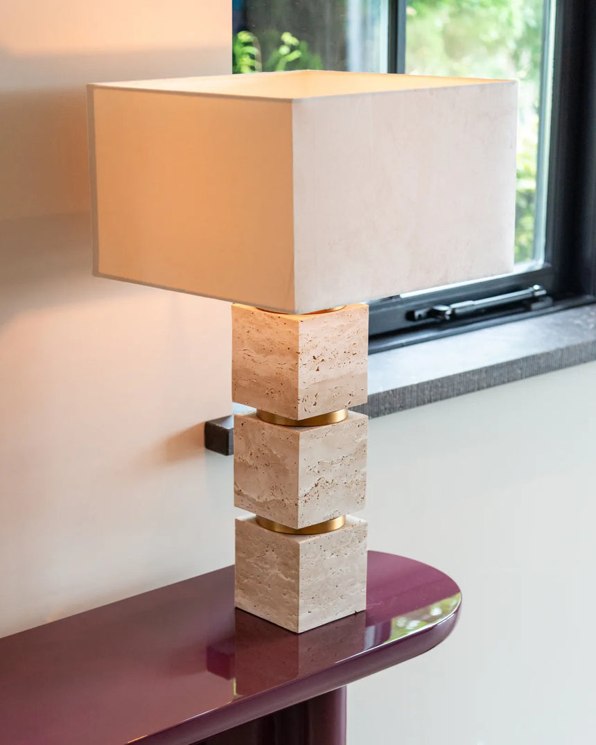 Tischlampe Jaella in beige aus Eisen, 38x38x71 cm von Richmond Interiors – Produktbild 6