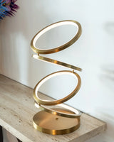 Tischlampe Jaimin in brushed gold aus Stahl, 25x25x53 cm von Richmond Interiors – Produktbild 5