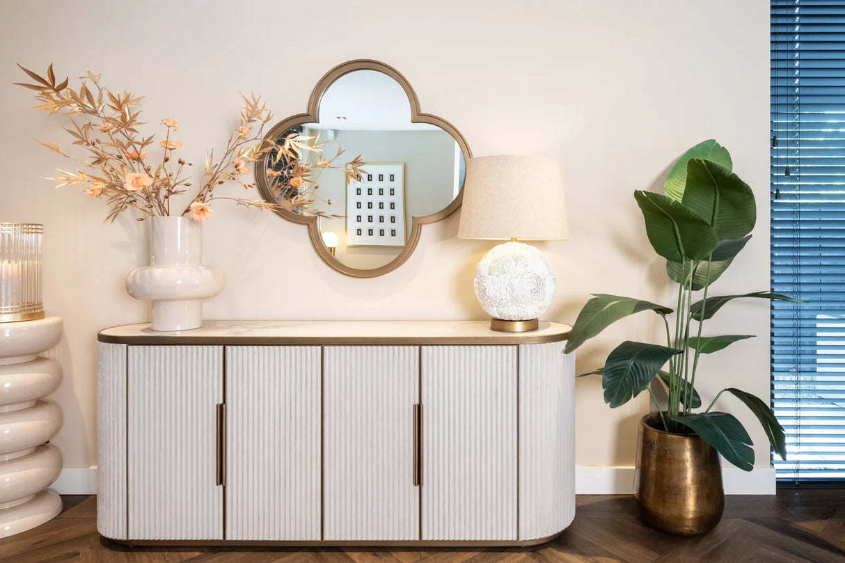 Tischlampe Jamie in weiß aus Eisen, 45x45x69 cm von Richmond Interiors – Produktbild 2