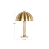 Tischlampe Jara in brushed gold aus Eisen, 35x35x53 cm von Richmond Interiors – Produktbild 3
