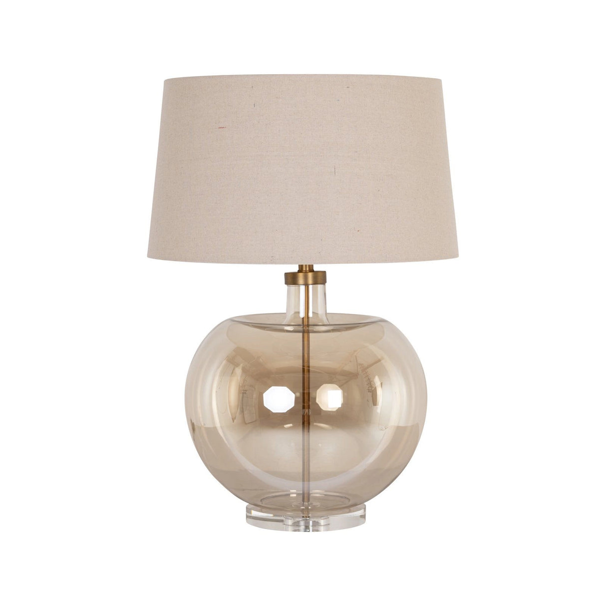 Tischlampe Jazzy in beige aus Eisen und Glas, 51x51x73 cm von Richmond Interiors – Produktbild 1