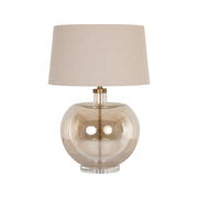 Tischlampe Jazzy in beige aus Eisen und Glas, 51x51x73 cm von Richmond Interiors – Produktbild 1