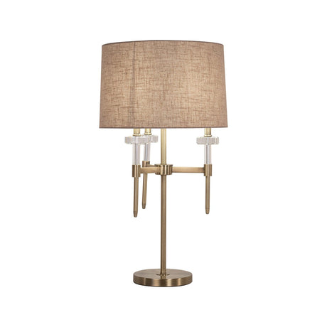 Tischlampe Josie in brushed gold aus Eisen und Kristall, 43x43x79 cm von Richmond Interiors – Produktbild 2