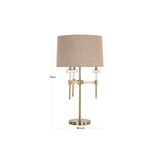 Tischlampe Josie in brushed gold aus Eisen und Kristall, 43x43x79 cm von Richmond Interiors – Produktbild 4