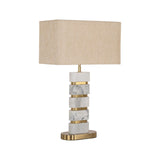 Tischlampe Lenore in gold aus Guangxi-Marmor und Eisen, 40x24x64 cm von Richmond Interiors – Produktbild 1