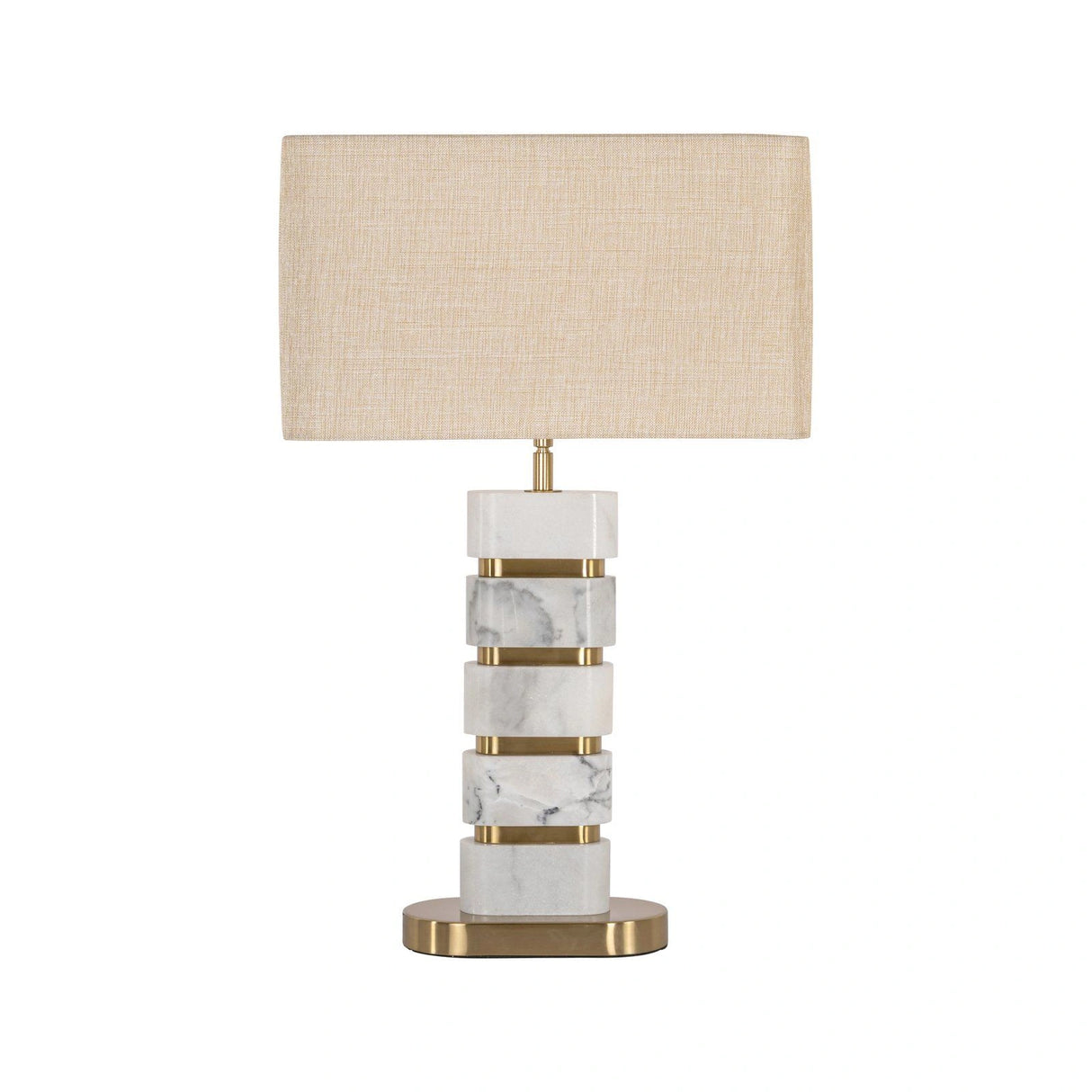 Tischlampe Lenore in gold aus Guangxi-Marmor und Eisen, 40x24x64 cm von Richmond Interiors – Produktbild 3