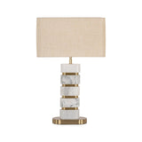 Tischlampe Lenore in gold aus Guangxi-Marmor und Eisen, 40x24x64 cm von Richmond Interiors – Produktbild 3