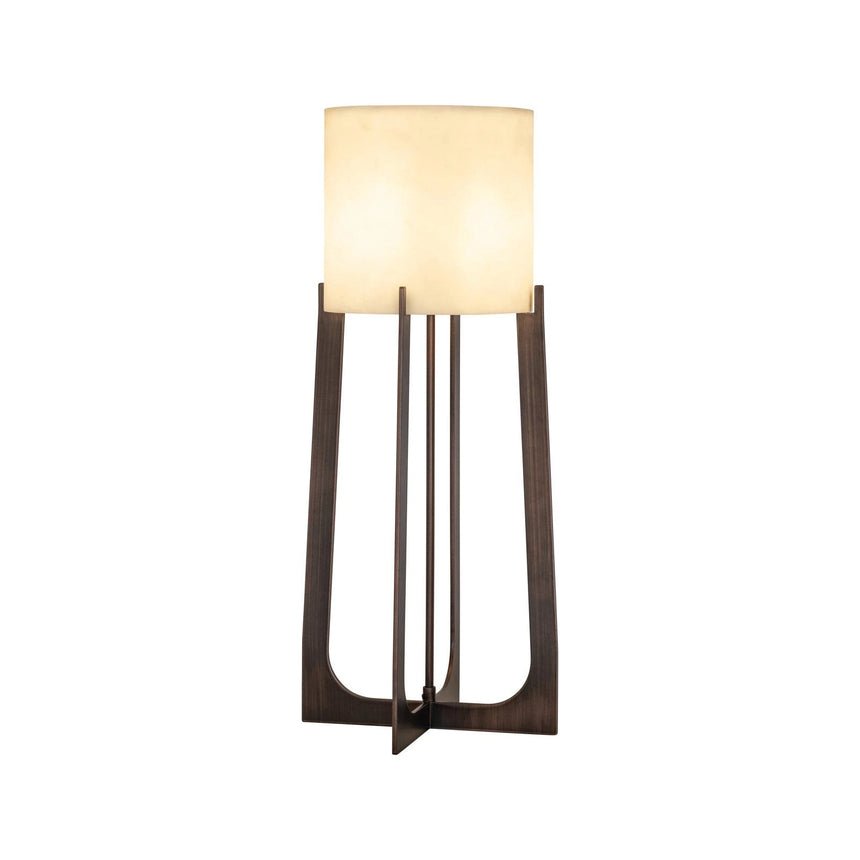 Tischlampe Loura in kupfer aus Eisen und Kunstmarmor von Richmond Interiors – Produktbild 2