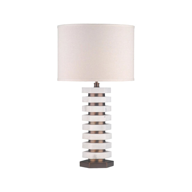 Tischleuchte Haspen aus Marmor und Eisen in natur von Richmond Interiors – Bild 1