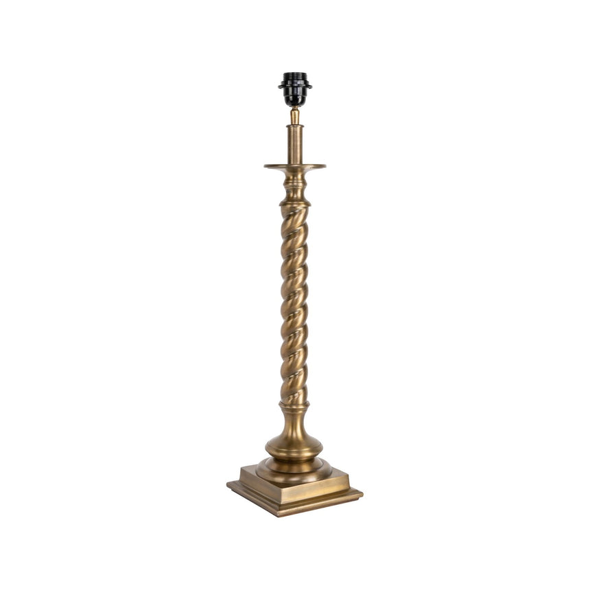 Tischleuchte Slone aus Aluminium in antikmessing, 16x16x61 cm von Richmond Interiors – Bild 1
