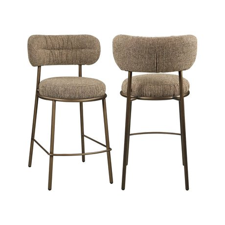 Tresenhocker Encanto in brown tweed, 50x59x94 cm von Richmond Interiors – Bild 1