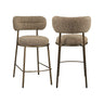 Tresenhocker Encanto in brown tweed, 50x59x94 cm von Richmond Interiors – Bild 1
