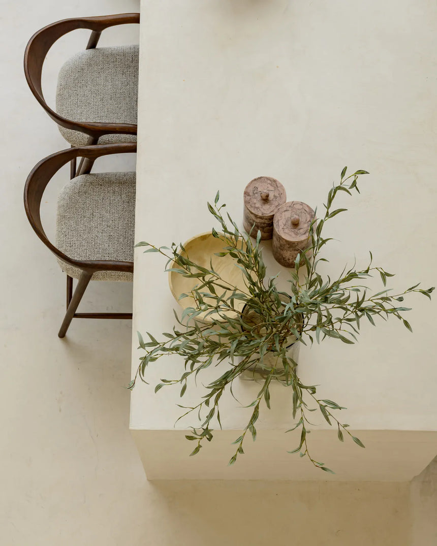 Tresenhocker Mihara mit flammhemmendem Bezug in mocca fancy von Richmond Interiors – Bild 10