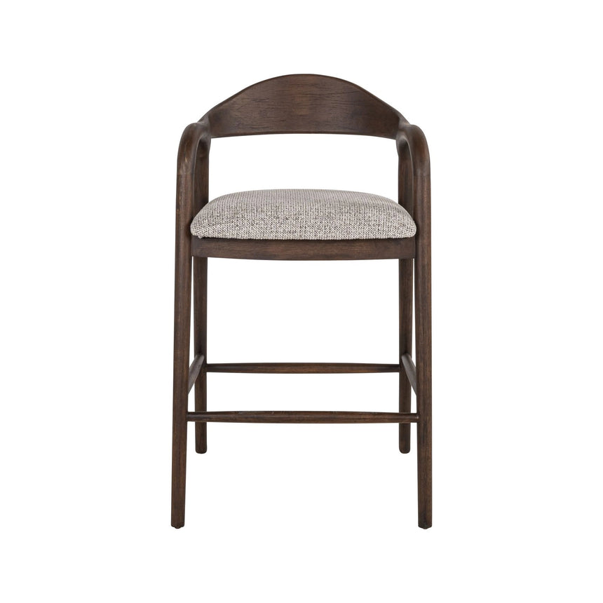 Tresenhocker Mihara mit flammhemmendem Bezug in mocca fancy von Richmond Interiors – Bild 7