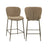 Tresenhocker Odarby mit flammhemmendem Bezug in brown tweed, 49x55x96 cm von Richmond Interiors – Bild 1