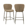 Tresenhocker Odarby mit flammhemmendem Bezug in brown tweed, 49x55x96 cm von Richmond Interiors – Bild 1