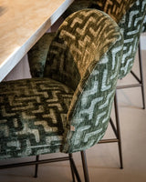 Tresenhocker Pullitzer in moss labyrinth, 54x62x101 cm von Richmond Interiors – Bild 7