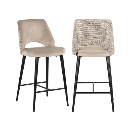 Tresenhocker Tabitha in trendy nature, flammhemmend, 47x56x99 cm von Richmond Interiors – Bild 1