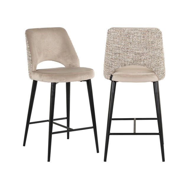 Tresenhocker Tabitha in trendy nature, flammhemmend, 47x56x99 cm von Richmond Interiors – Bild 1