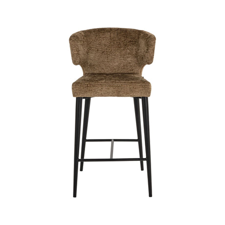 Tresenhocker Taylor in brandy fusion, flammhemmend, 52x54x93 cm von Richmond Interiors – Bild 5