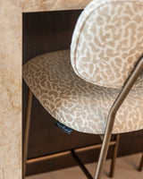 Tresenhocker Xenia in beige leopard als 2er-Set (flammhemmend), 45x53x96 cm von Richmond Interiors – Bild 12