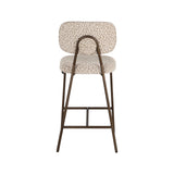 Tresenhocker Xenia in beige leopard als 2er-Set (flammhemmend), 45x53x96 cm von Richmond Interiors – Bild 6