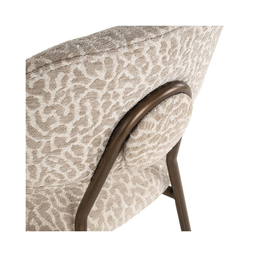 Tresenhocker Xenia in beige leopard als 2er-Set (flammhemmend), 45x53x96 cm von Richmond Interiors – Bild 9