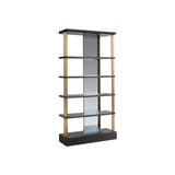 Vitrine Alexander Jones (Rigley) in anthrazit, 112x44x218 cm von Richmond Interiors – Bild 1