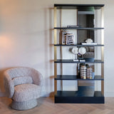 Vitrine Alexander Jones (Rigley) in anthrazit, 112x44x218 cm von Richmond Interiors – Bild 2
