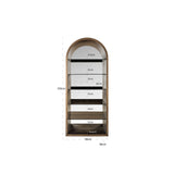 Vitrine Bowic in brushed gold, 90x38x210 cm von Richmond Interiors – Bild 6