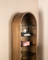 Vitrine Bowic in brushed gold, 90x38x210 cm von Richmond Interiors – Bild 7