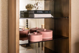 Vitrine Bowic in brushed gold, 90x38x210 cm von Richmond Interiors – Bild 9