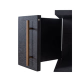Vitrine Cambon aus Eichenfurnier und Metall in dark coffee, 116x42x200 cm von Richmond Interiors – Bild 8