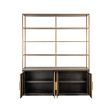 Vitrine Carter groß in braun mit 4 Türen, 180x38x220 cm von Richmond Interiors – Bild 3