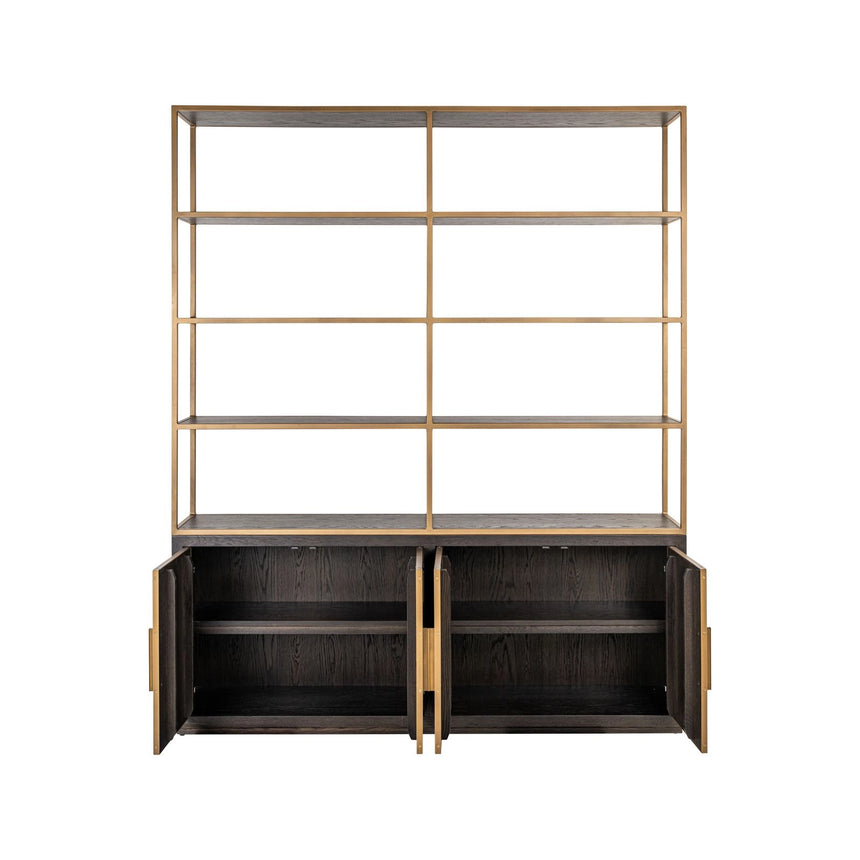 Vitrine Carter groß in braun mit 4 Türen, 180x38x220 cm von Richmond Interiors – Bild 3