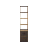Vitrine Carter klein in braun mit 2 Schubladen, 50x38x220 cm von Richmond Interiors – Bild 3