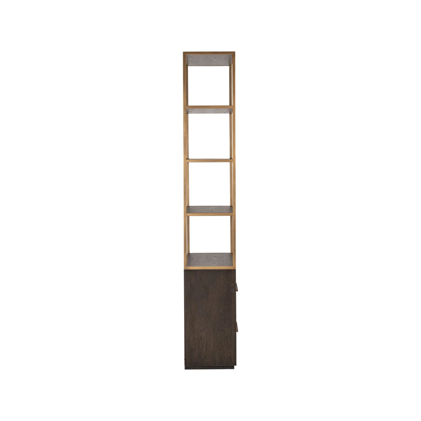 Vitrine Carter klein in braun mit 2 Schubladen, 50x38x220 cm von Richmond Interiors – Bild 4