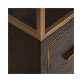 Vitrine Carter klein in braun mit 2 Schubladen, 50x38x220 cm von Richmond Interiors – Bild 5