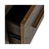 Vitrine Carter klein in braun mit 2 Schubladen, 50x38x220 cm von Richmond Interiors – Bild 7