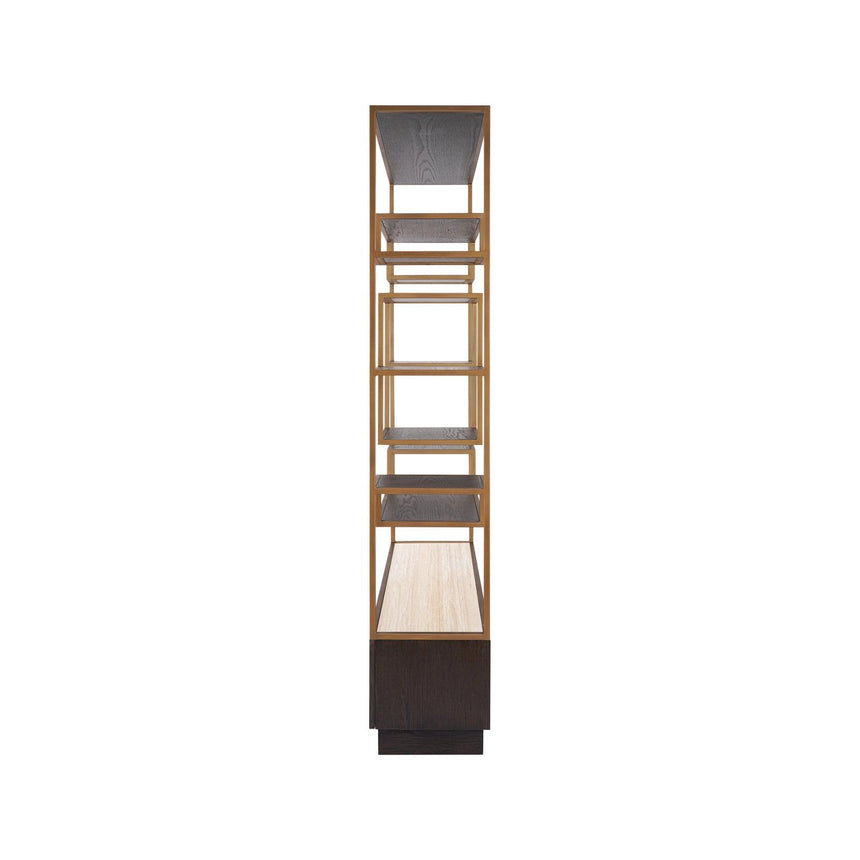Vitrine Claremont in braun, 120x40 cm von Richmond Interiors – Produktbild 2