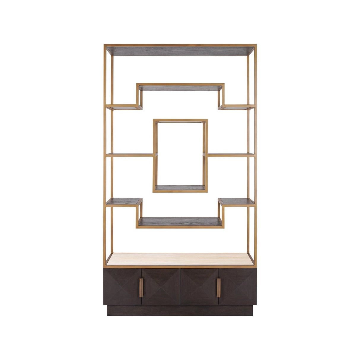 Vitrine Claremont in braun, 120x40 cm von Richmond Interiors – Produktbild 4