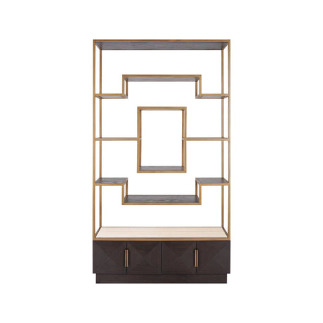 Vitrine Claremont in braun, 120x40 cm von Richmond Interiors – Produktbild 4