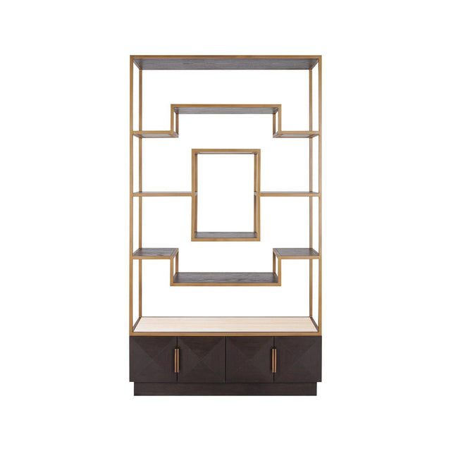 Vitrine Claremont in braun, 120x40 cm von Richmond Interiors – Produktbild 4