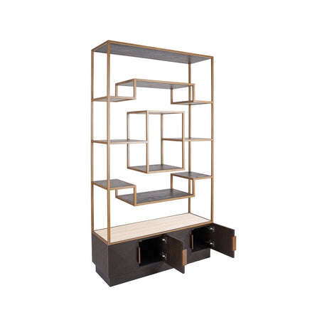 Vitrine Claremont in braun, 120x40 cm von Richmond Interiors – Produktbild 5